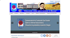 Desktop Screenshot of colegiosanvicente.cl