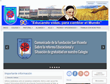 Tablet Screenshot of colegiosanvicente.cl